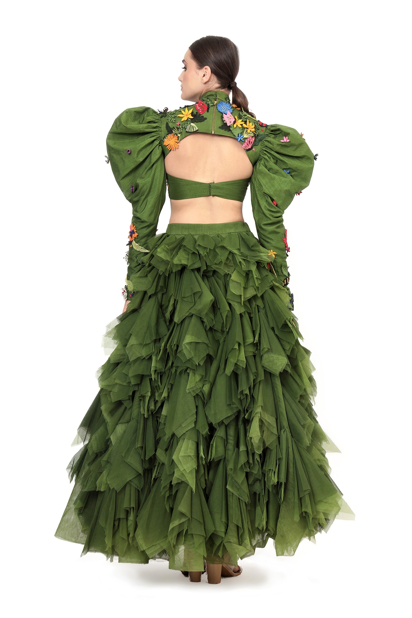 GREEN EUPHORIA LEHENGA SET