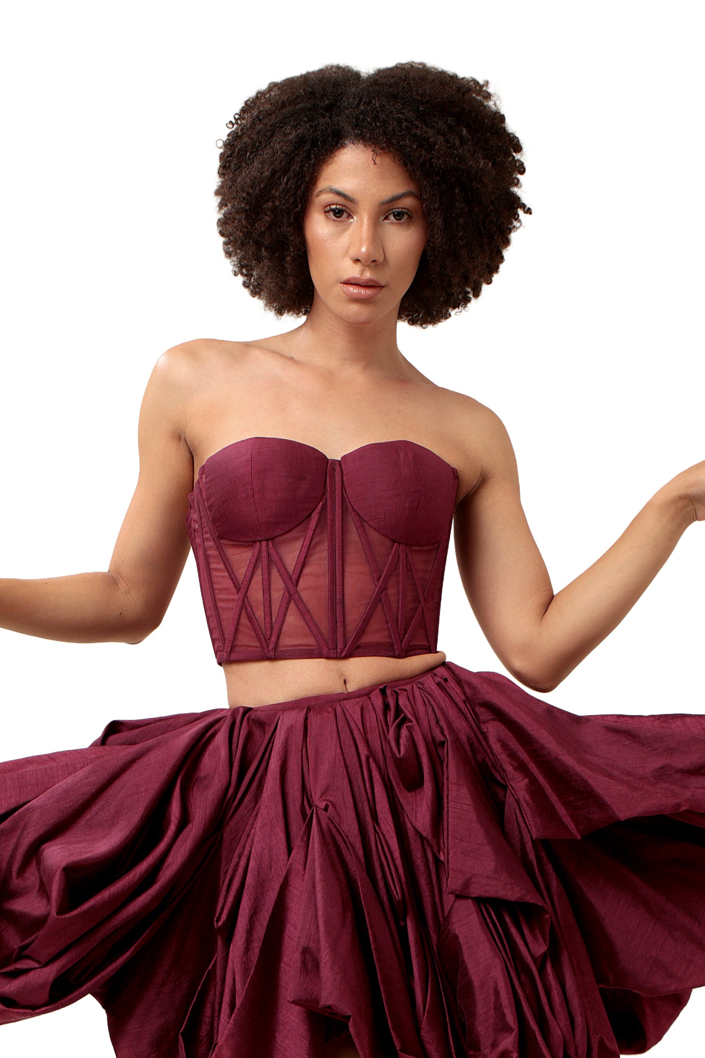 PURPLE INTIMACY CORSET TOP