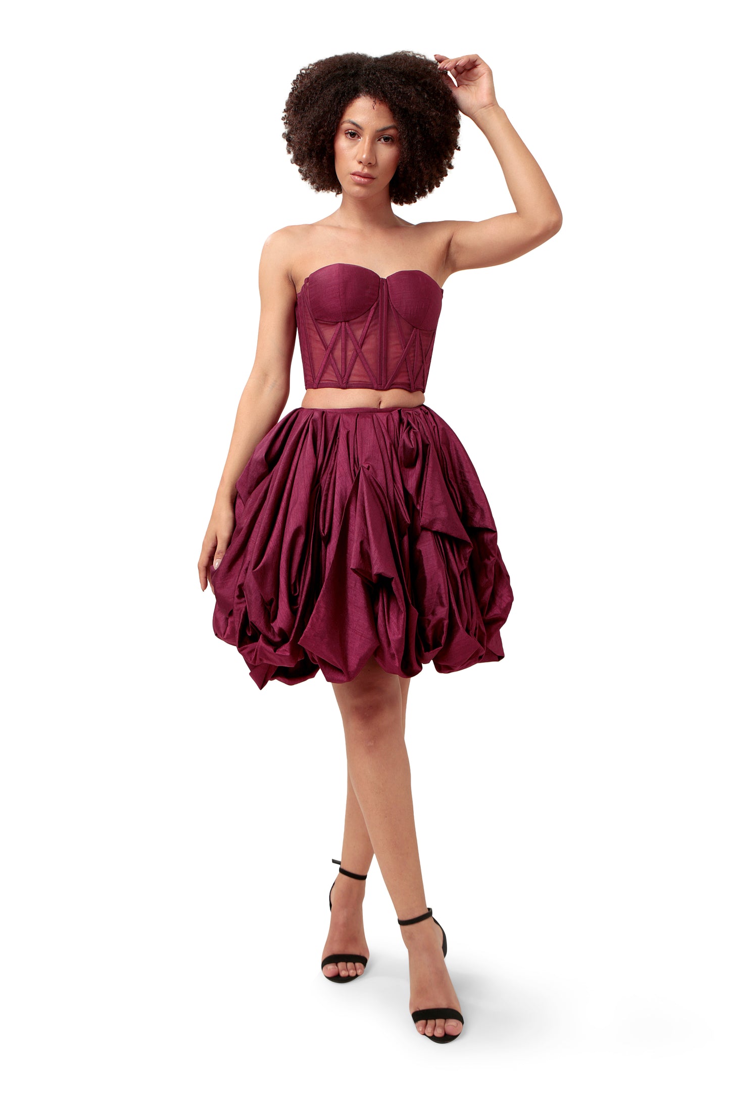 PURPLE INTIMACY CORSET TOP