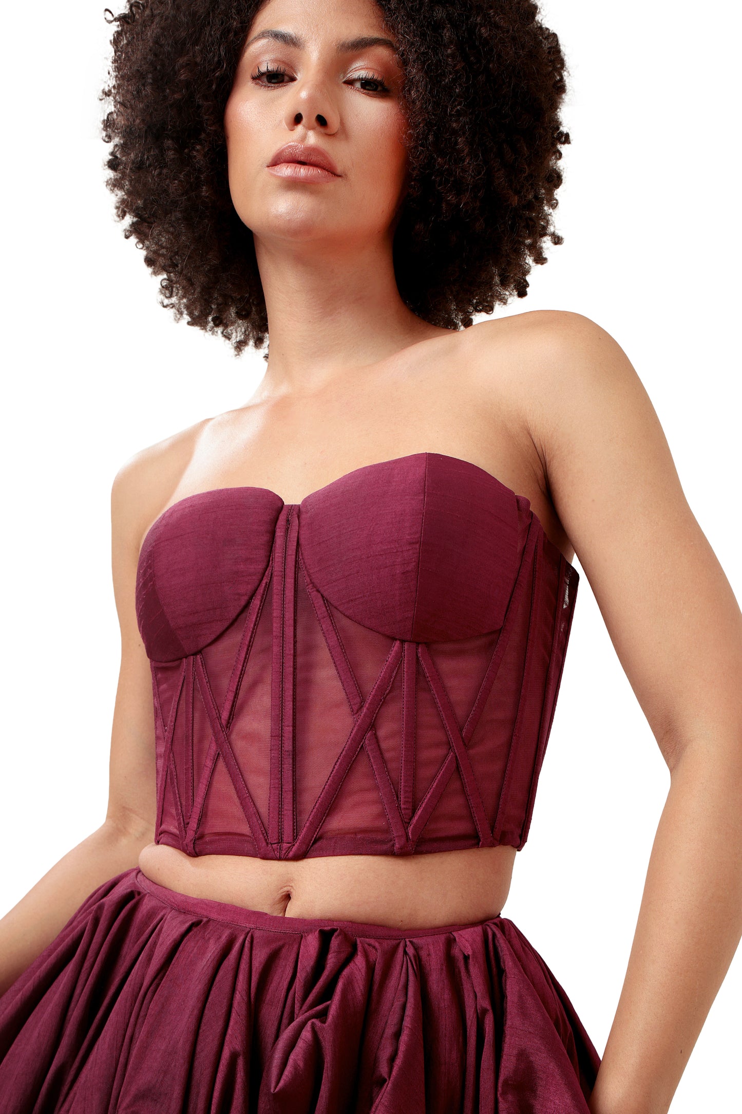PURPLE INTIMACY CORSET TOP