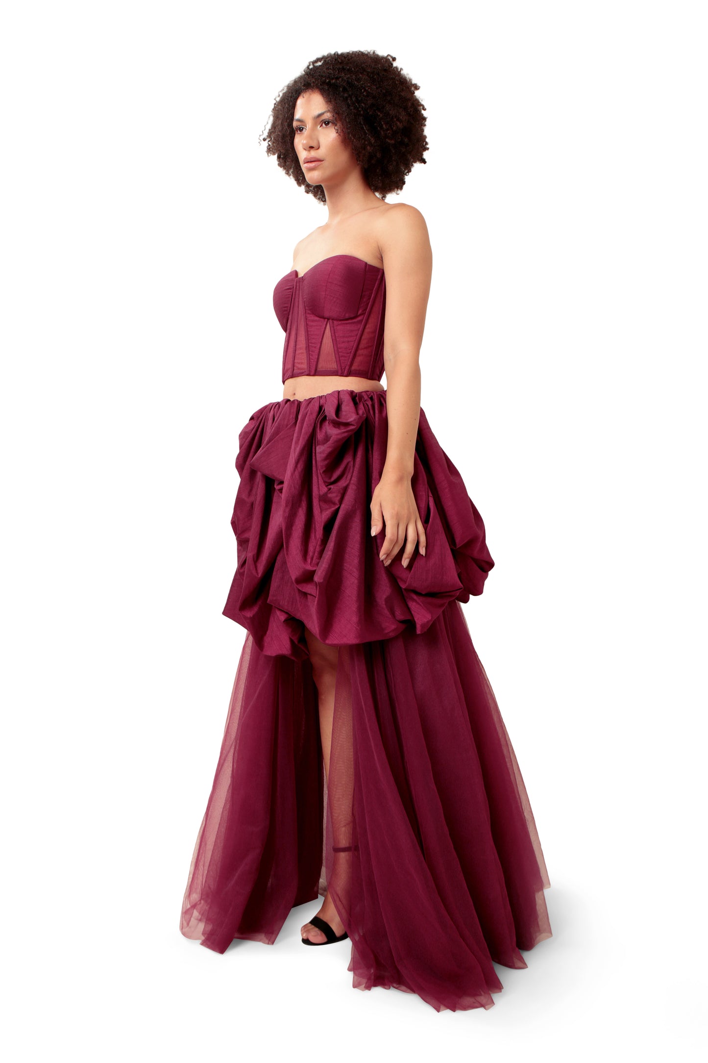PURPLE HARMONY CORSET AND SKIRT