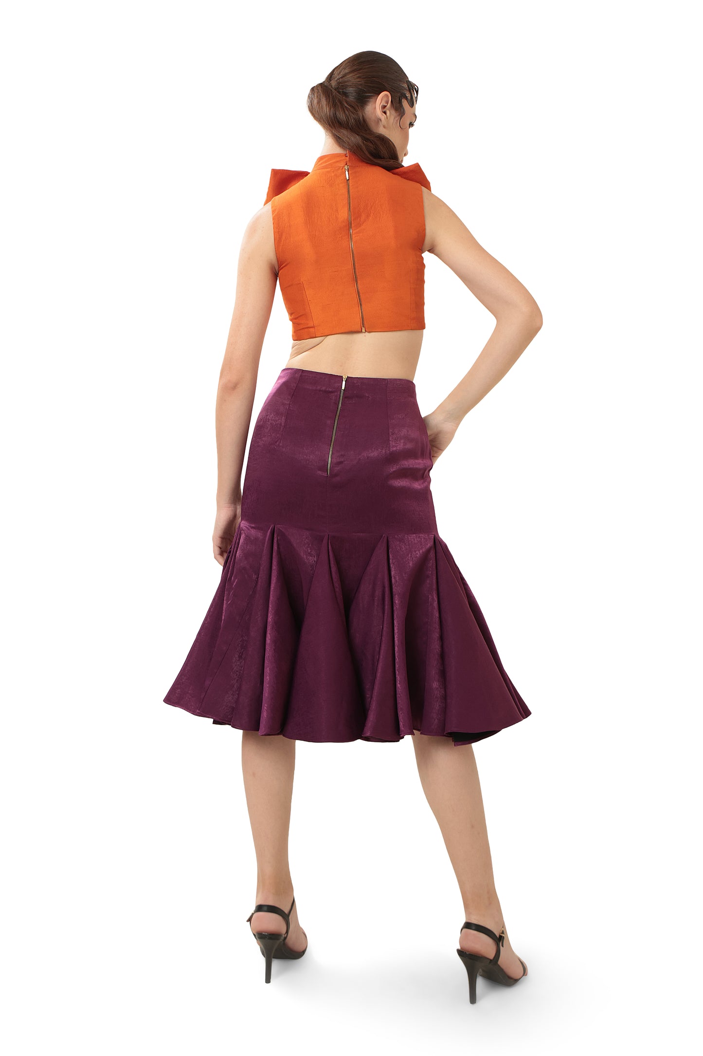 PURPLE SOLAR ORCHID SKIRT