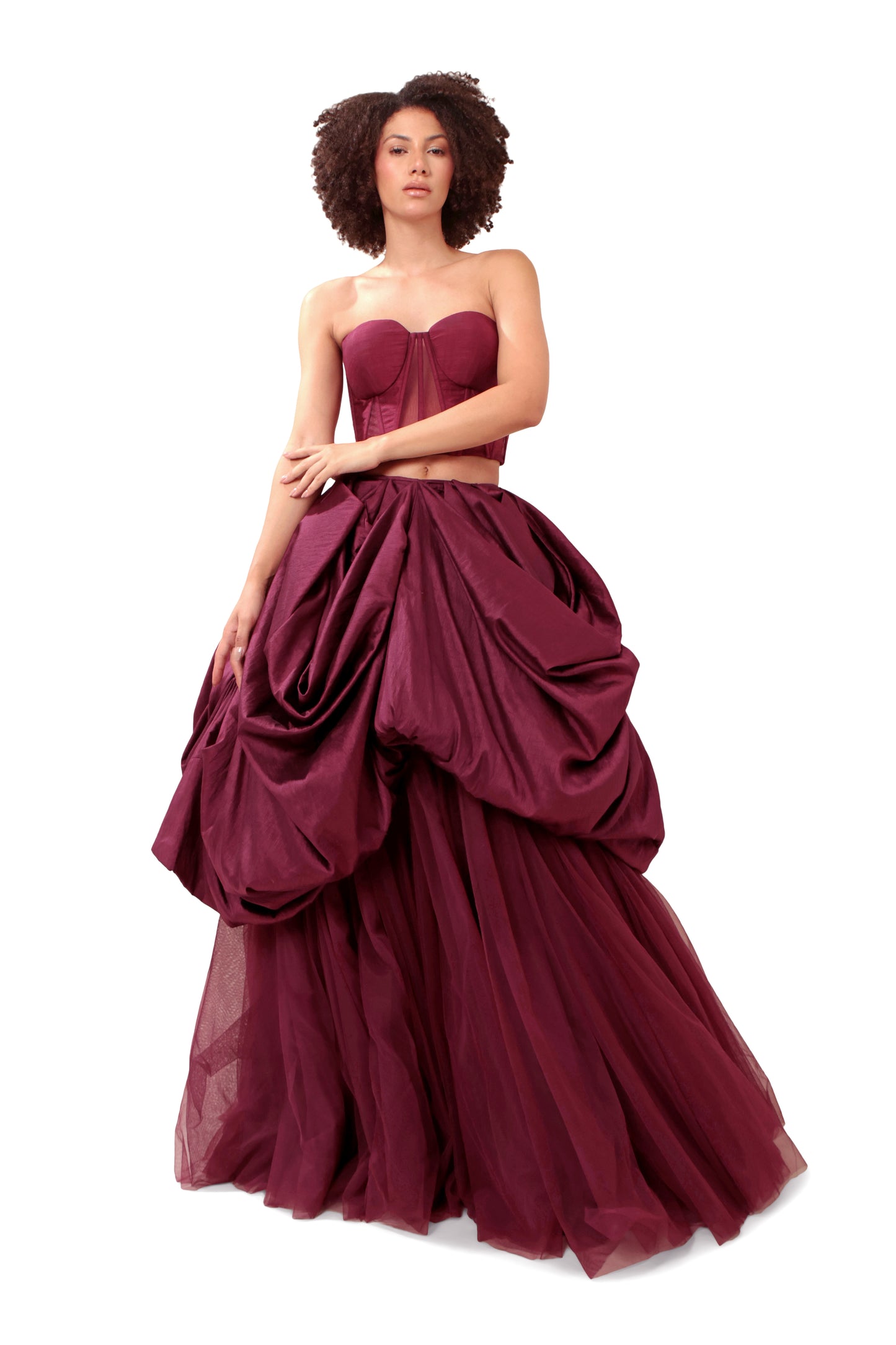 PURPLE COMMITMENT CORSET TOP