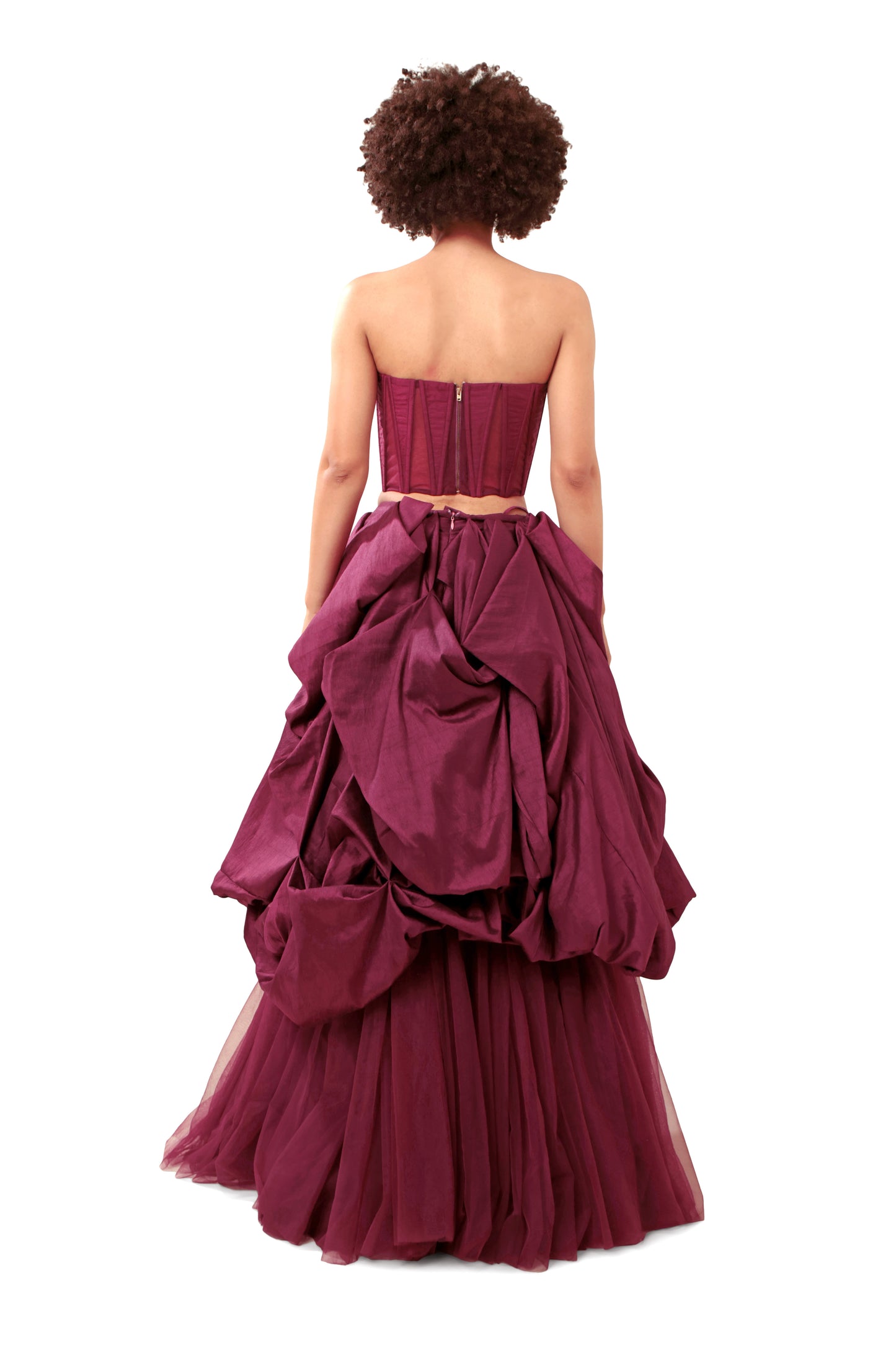 PURPLE COMMITMENT CORSET TOP