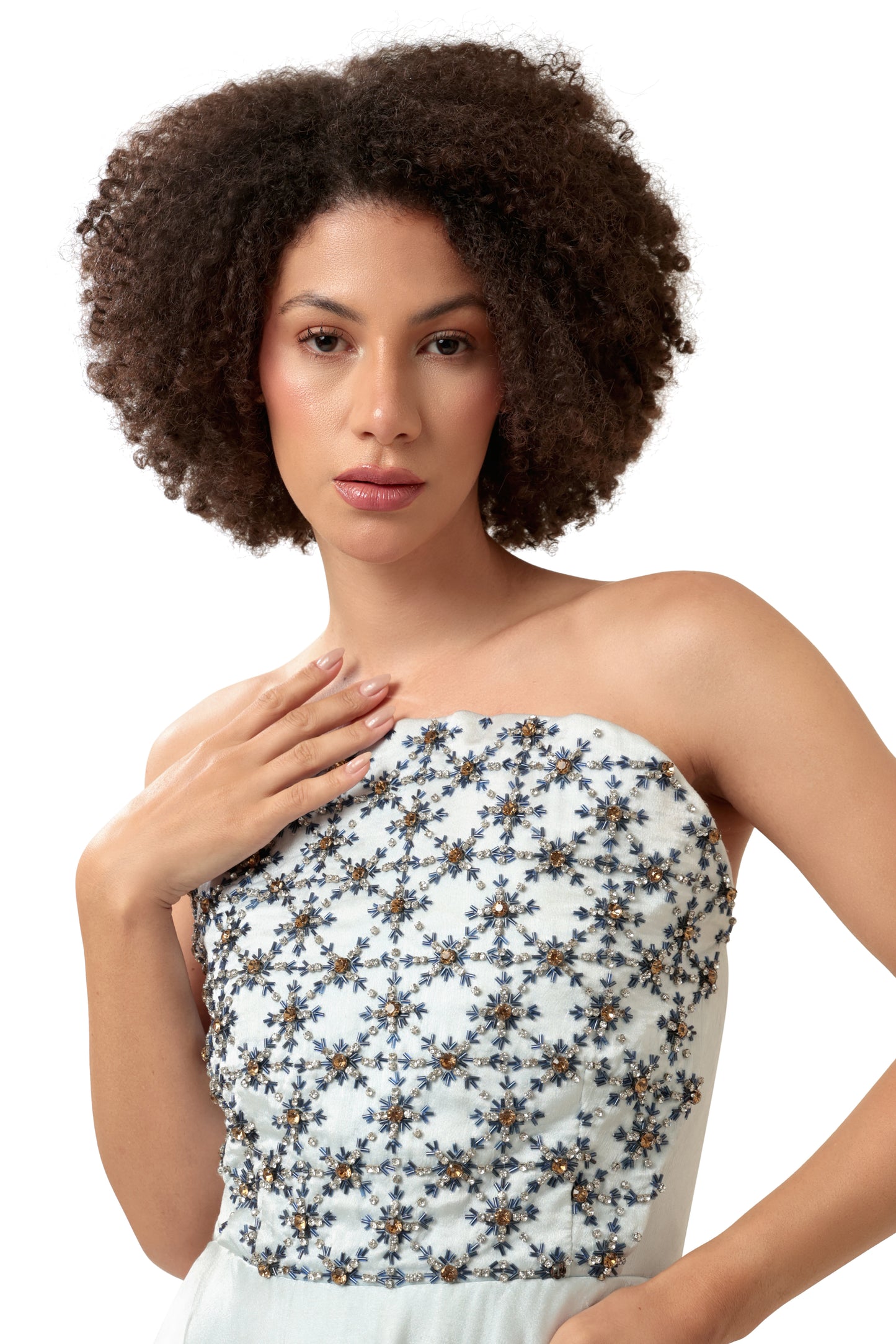 BLUE CRYSTAL GOWN