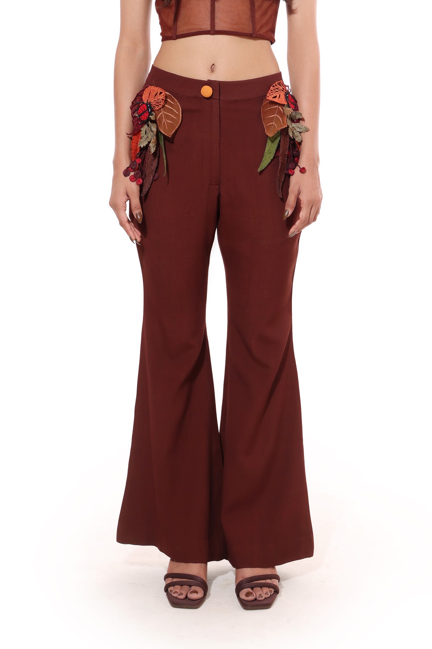 BROWN WOODLAND PANT SET