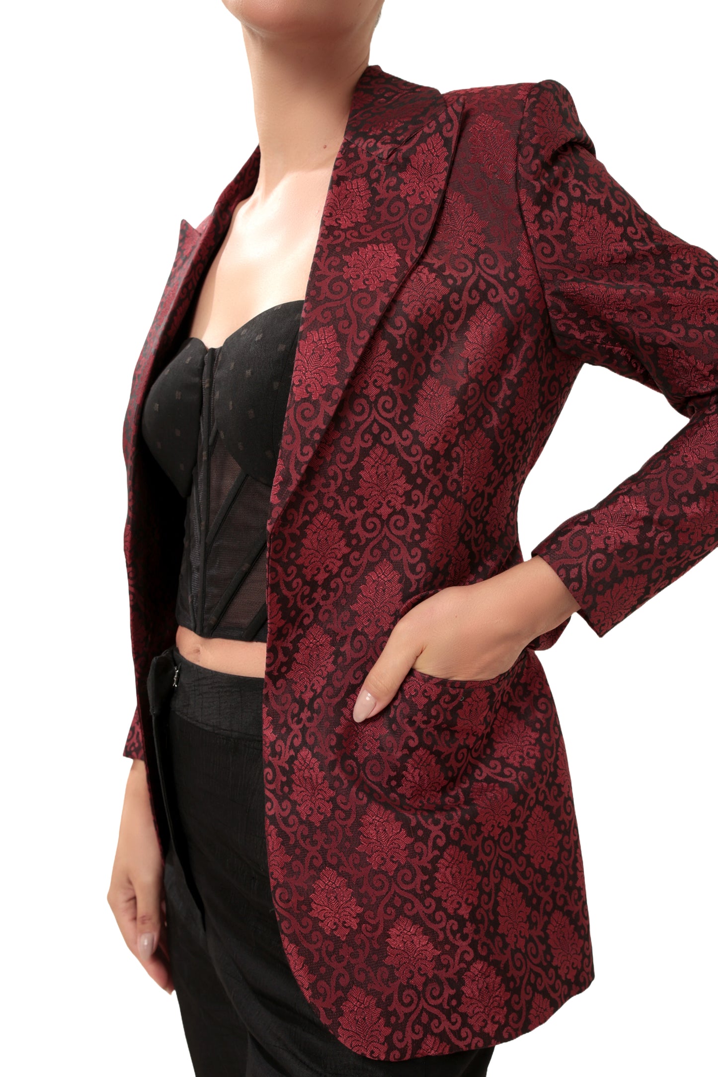RED OMERTA BLAZER