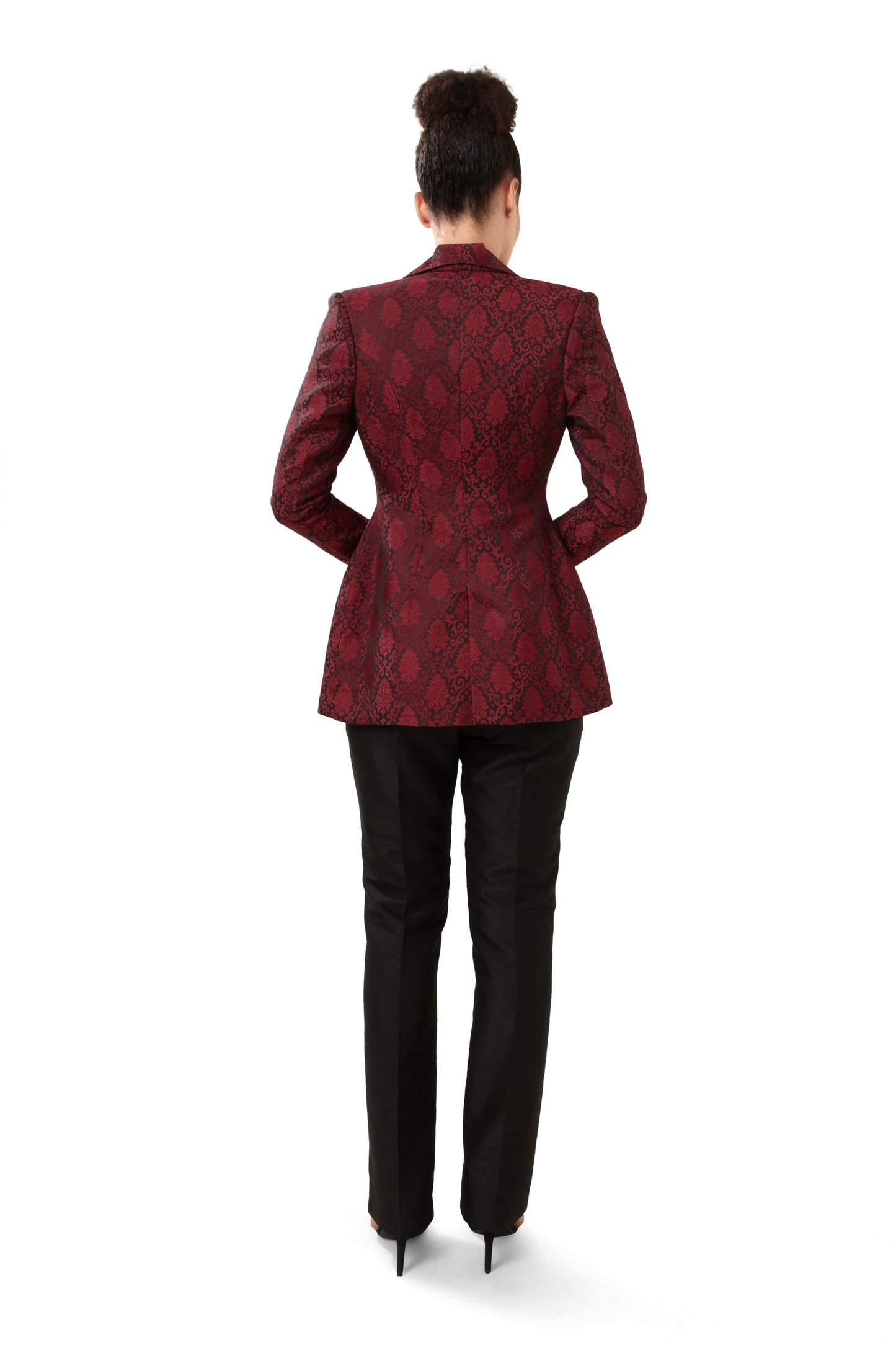 RED OMERTA BLAZER SET