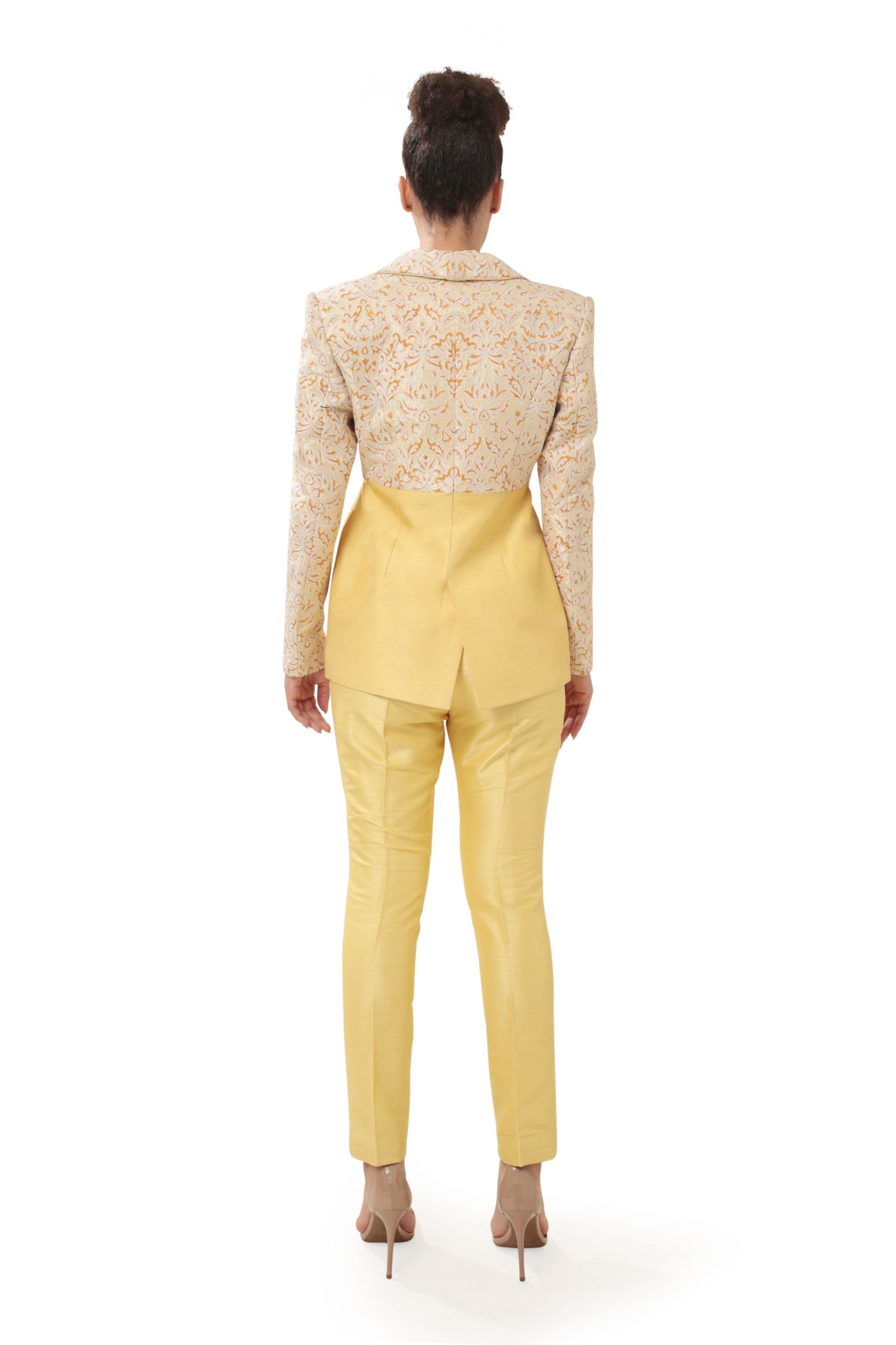 YELLOW OMICRON BLAZER SET