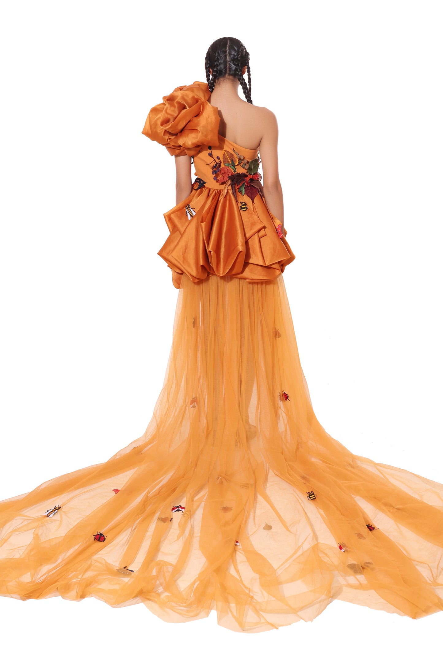 ORANGE GOLDEN HOUR DRESS