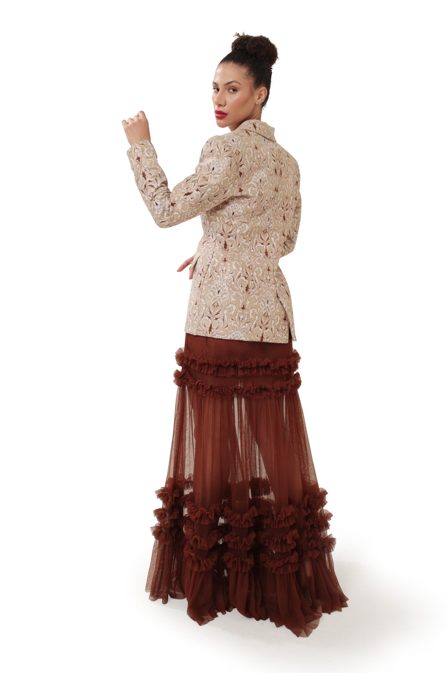 BROWN DOMINION BLAZER SET