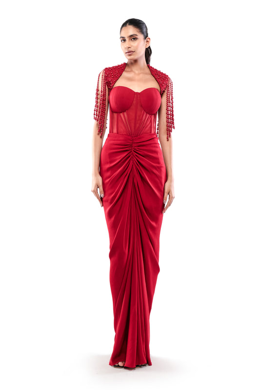 RED BOUNDLESS LOVE DRESS