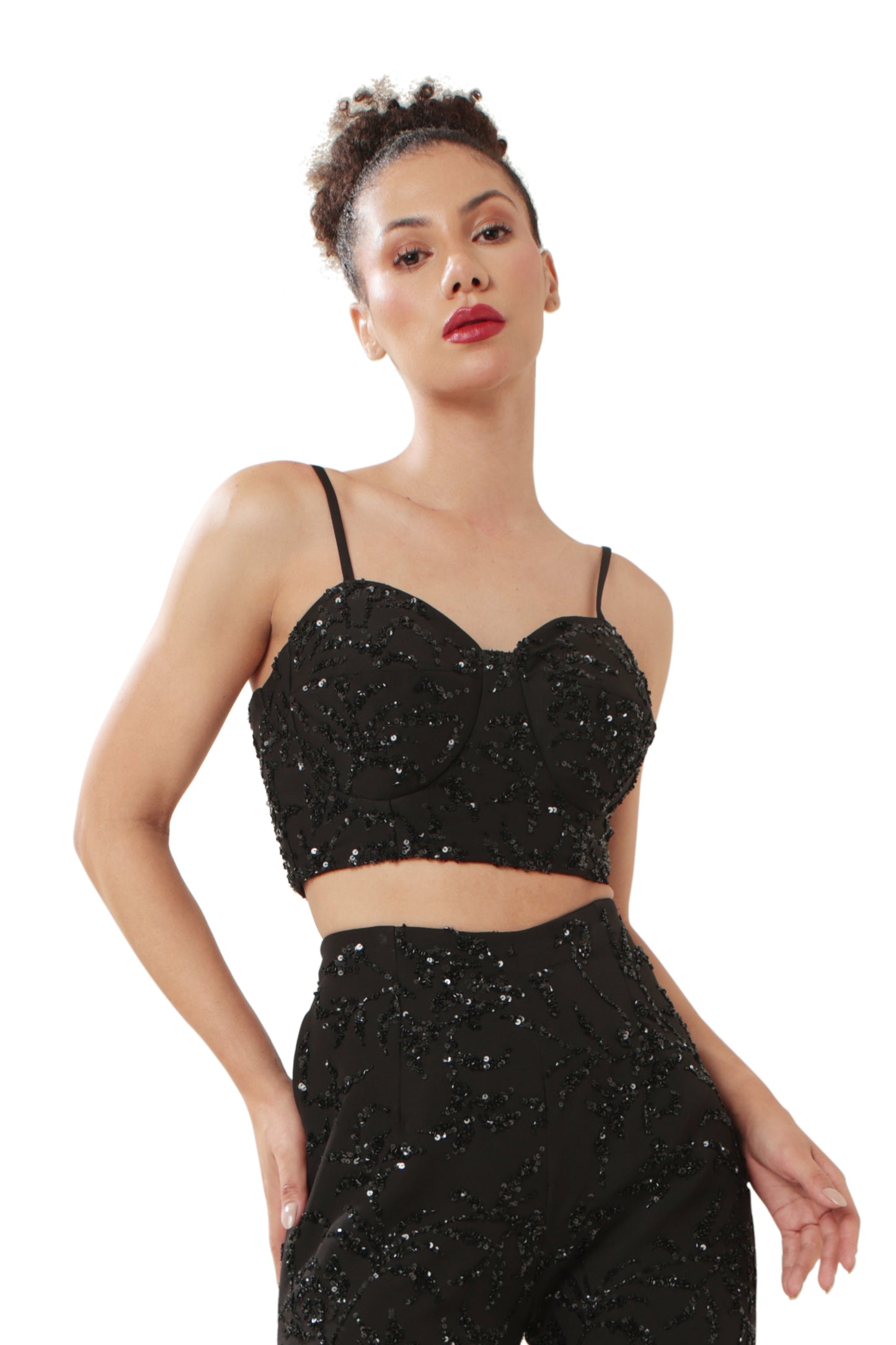 BLACK MYSTERY CROP TOP