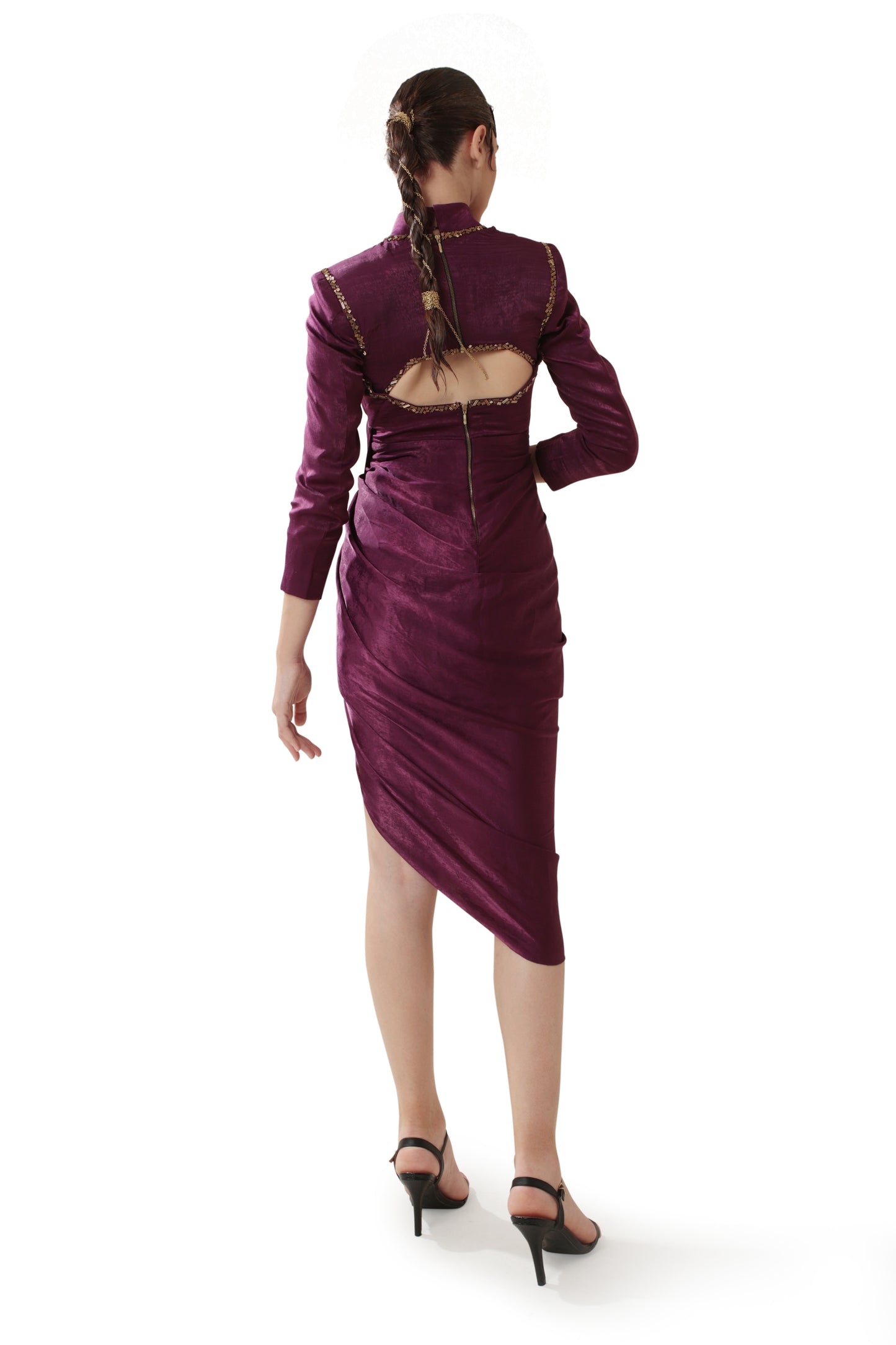 PURPLE SHADOWED ORCHID DRESS