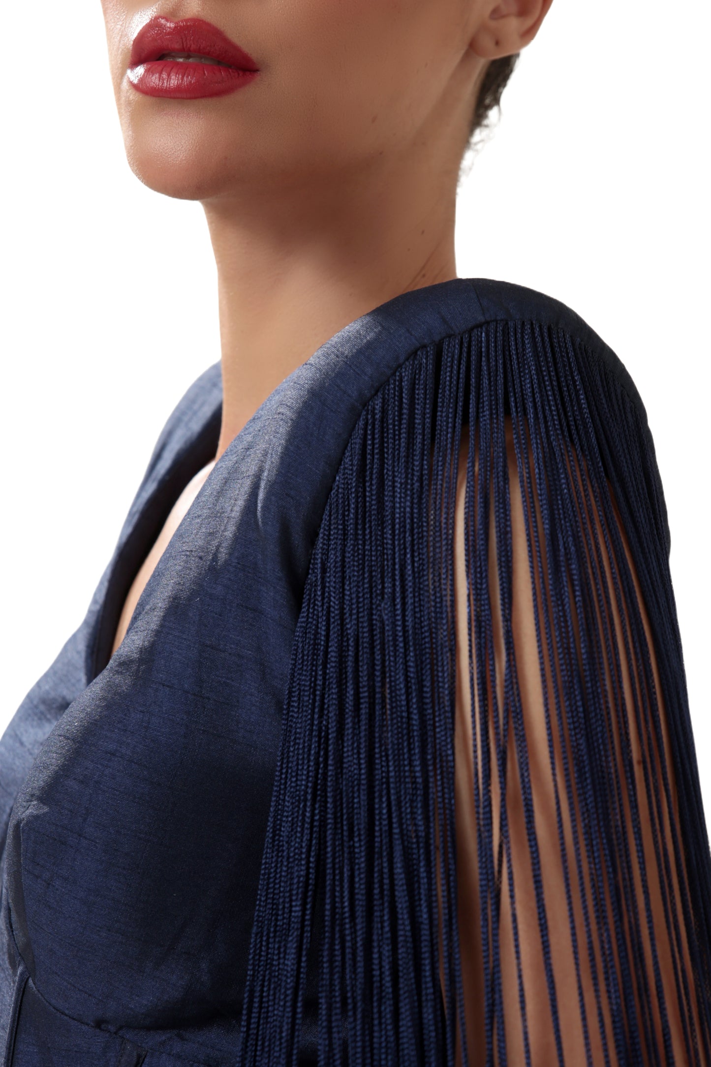 NAVY BLUE STARLESS SEA DRESS