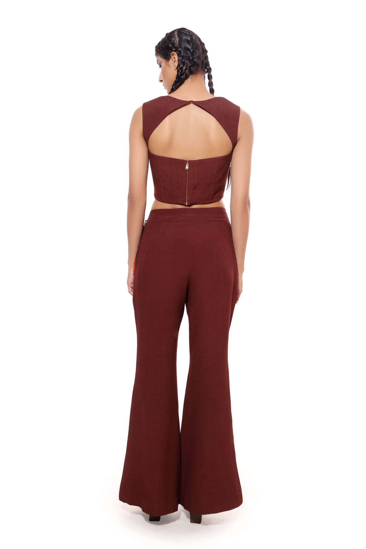BROWN WOODLAND PANT SET