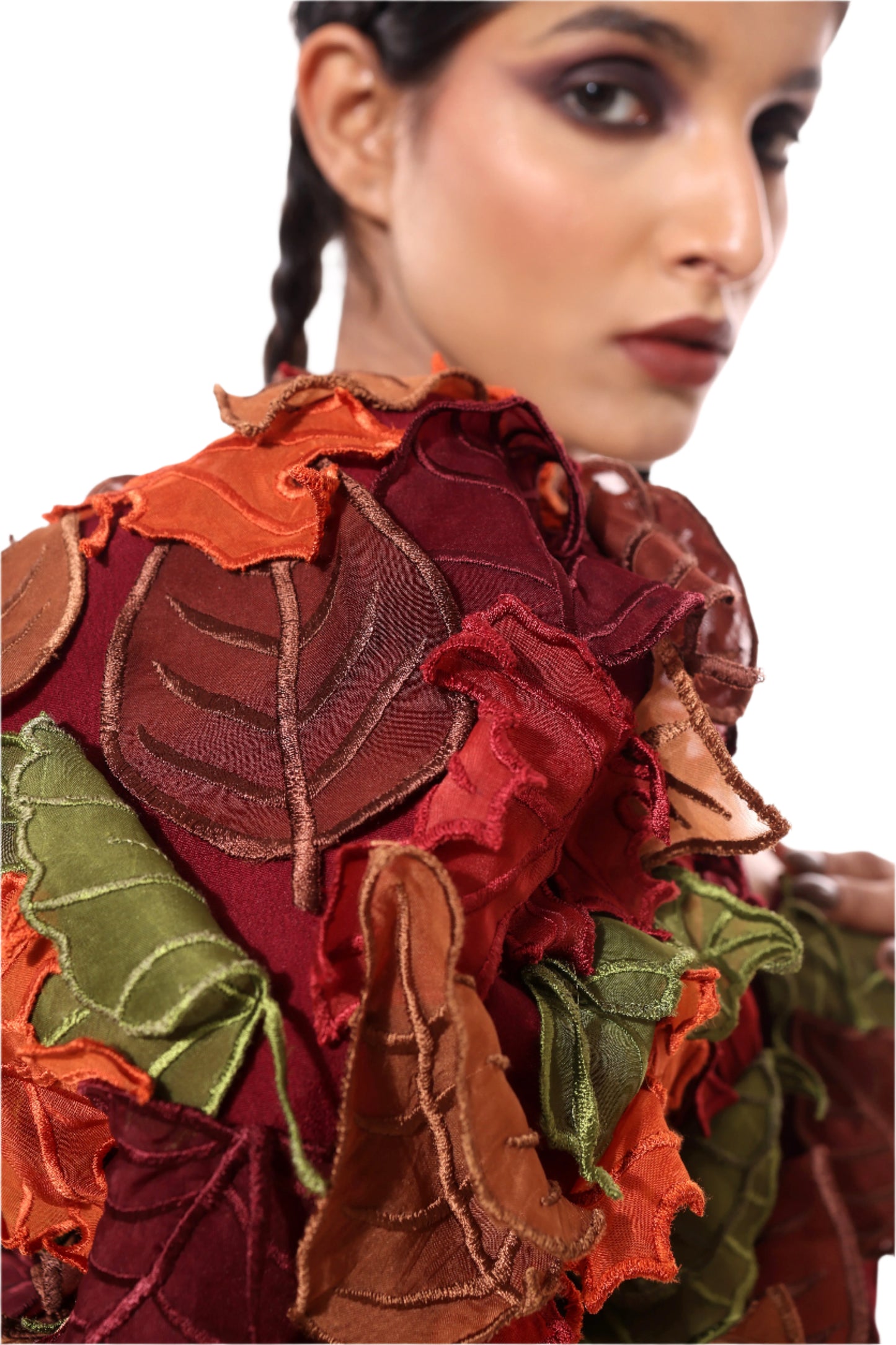 RED JUNGLE CANOPY JUMPSUIT