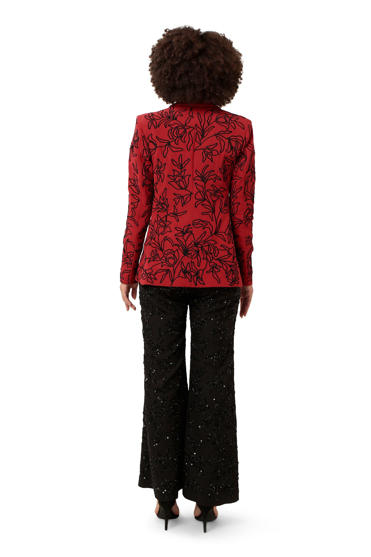 RED FIRE AND SHADOW BLAZER