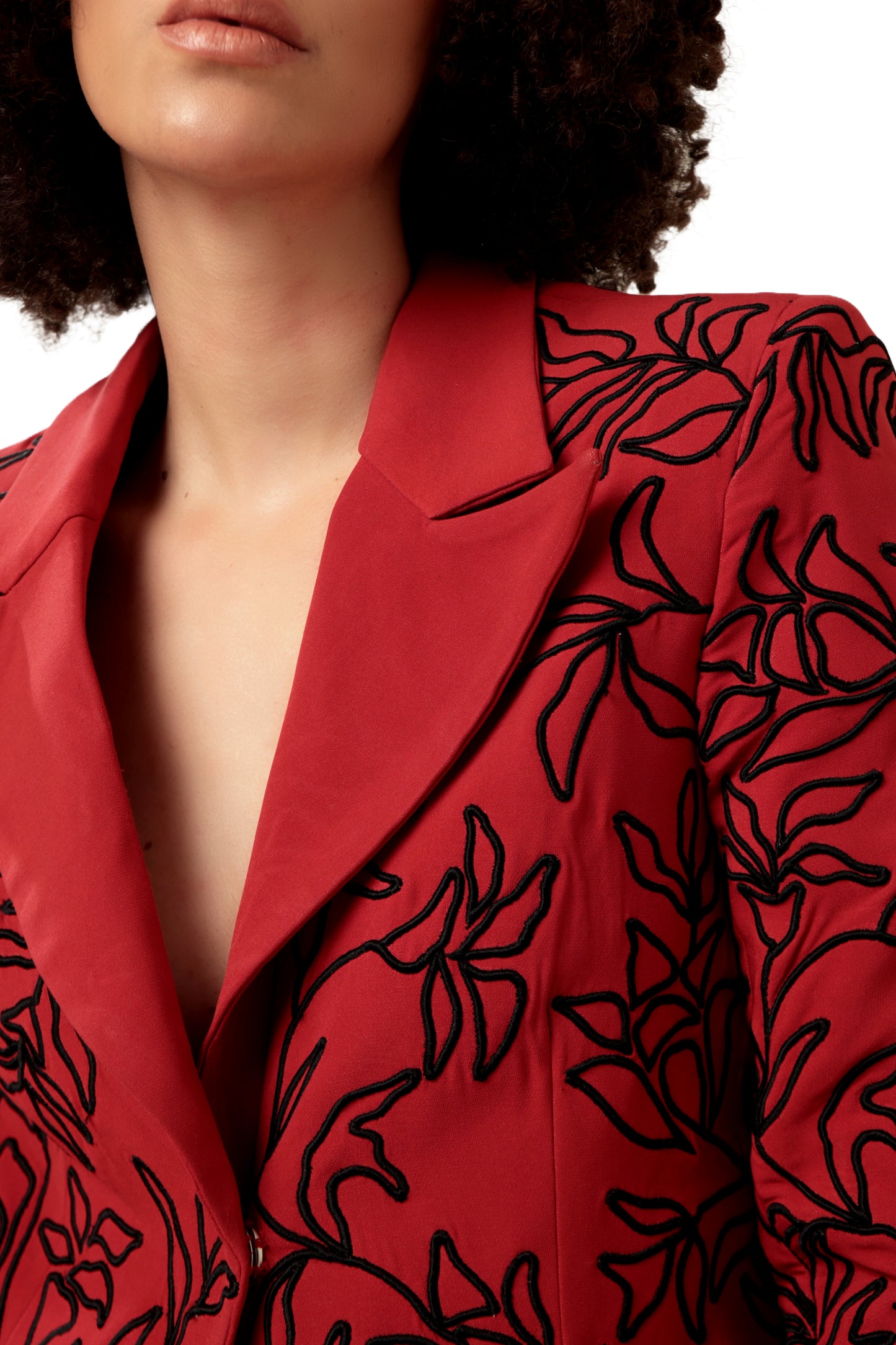 RED FIRE AND SHADOW BLAZER