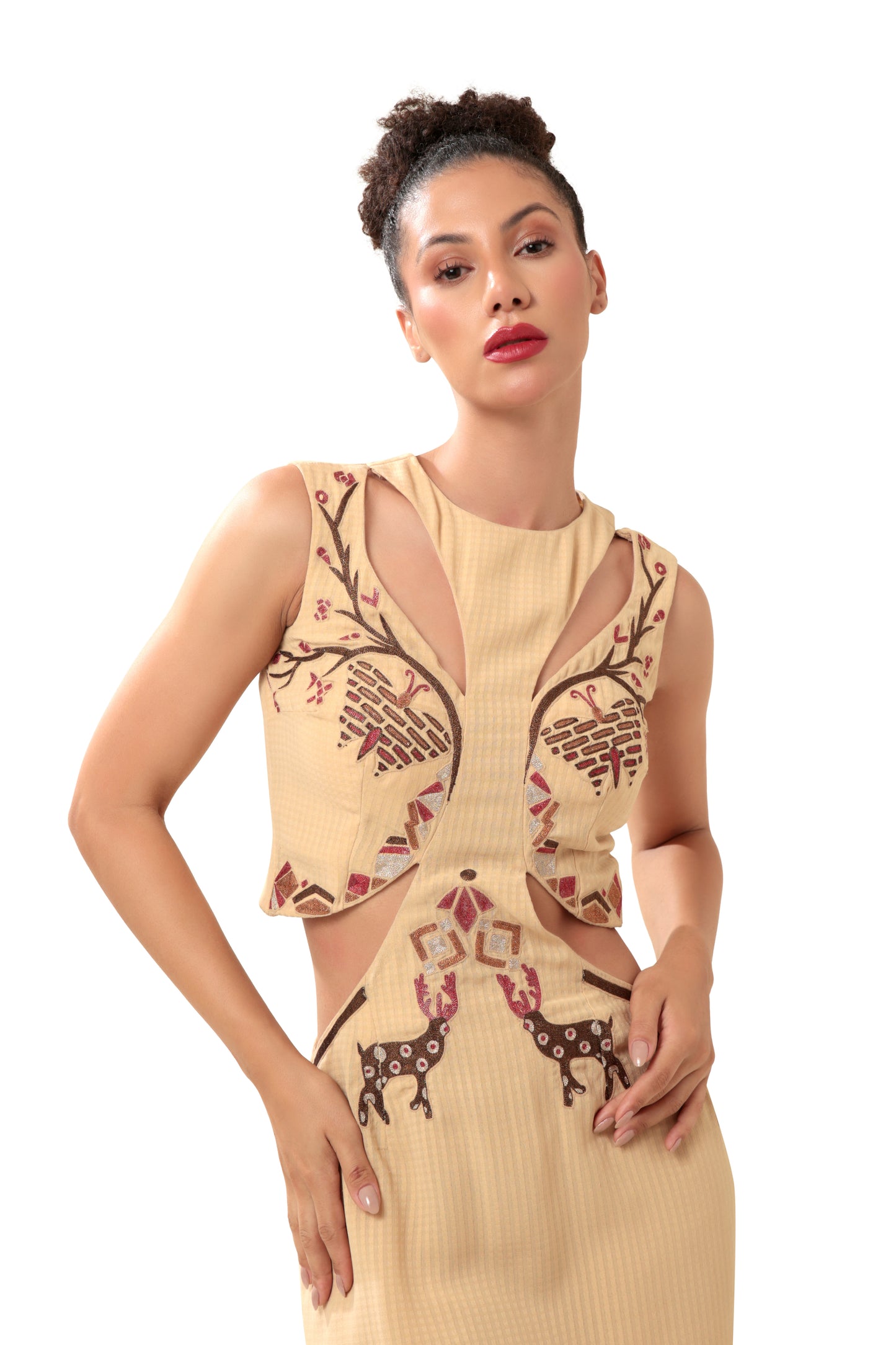 BEIGE SIDEWALK DRESS