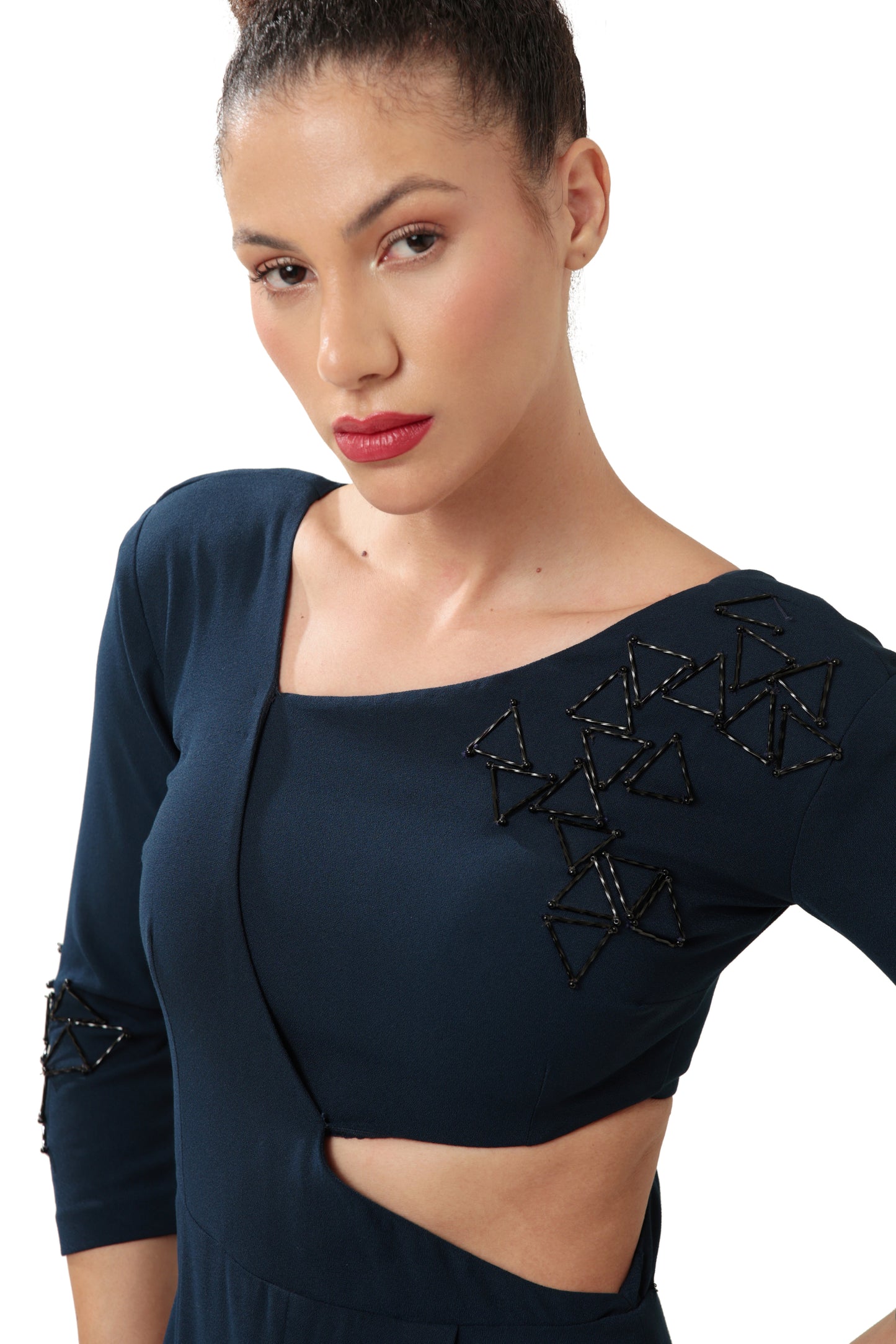 NAVY BLUE DEEP ECHO JUMPSUIT