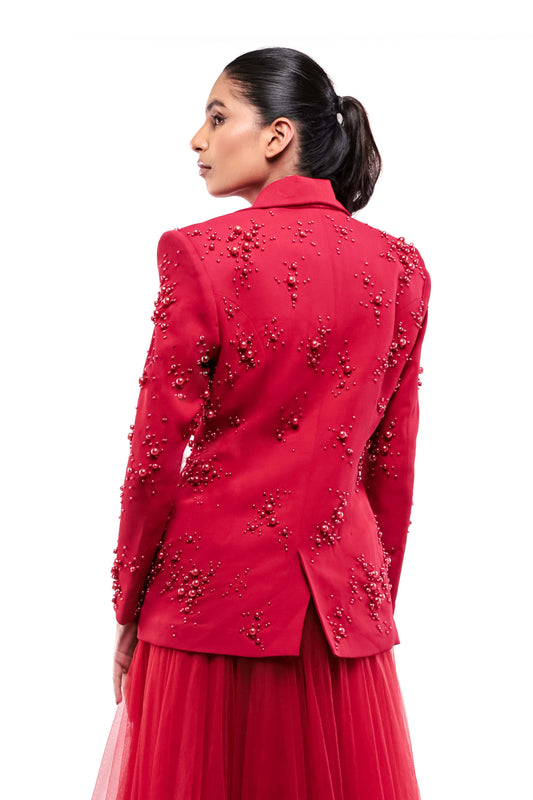RED ETERNAL LONGING BLAZER