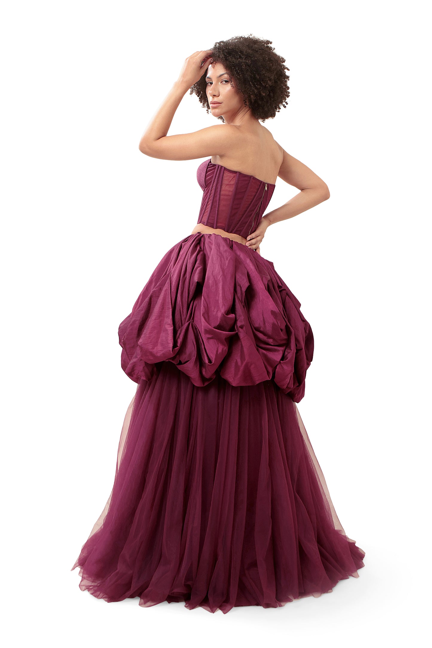 PURPLE UNDERSTANDING CORSET AND SKIRT