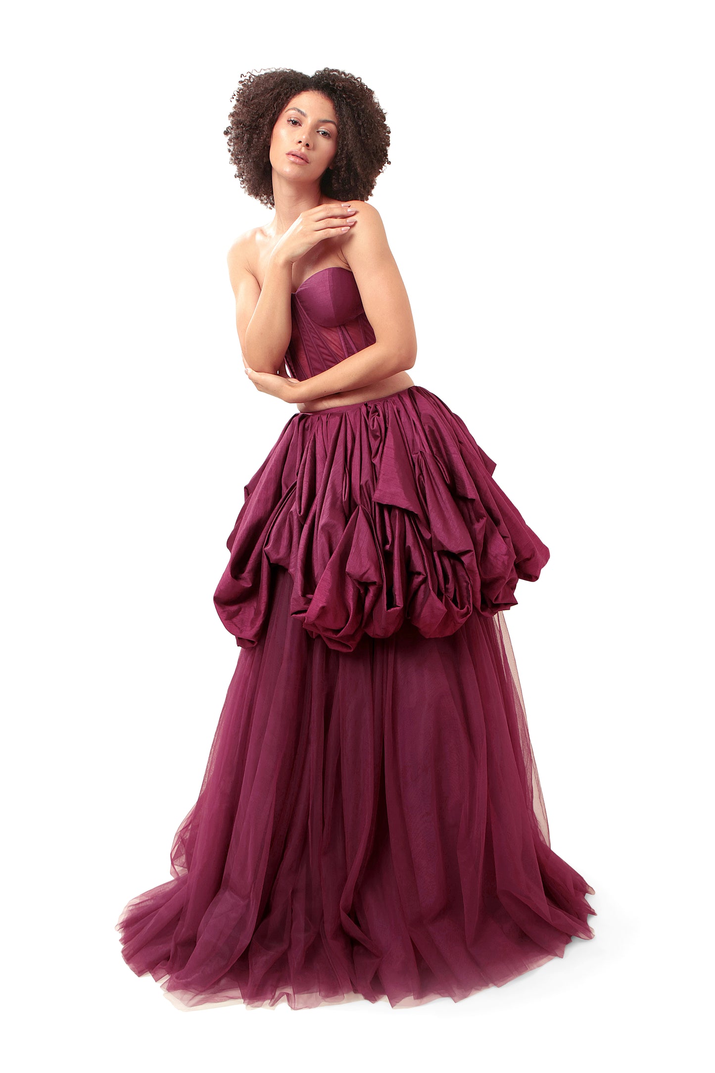 PURPLE UNDERSTANDING CORSET AND SKIRT
