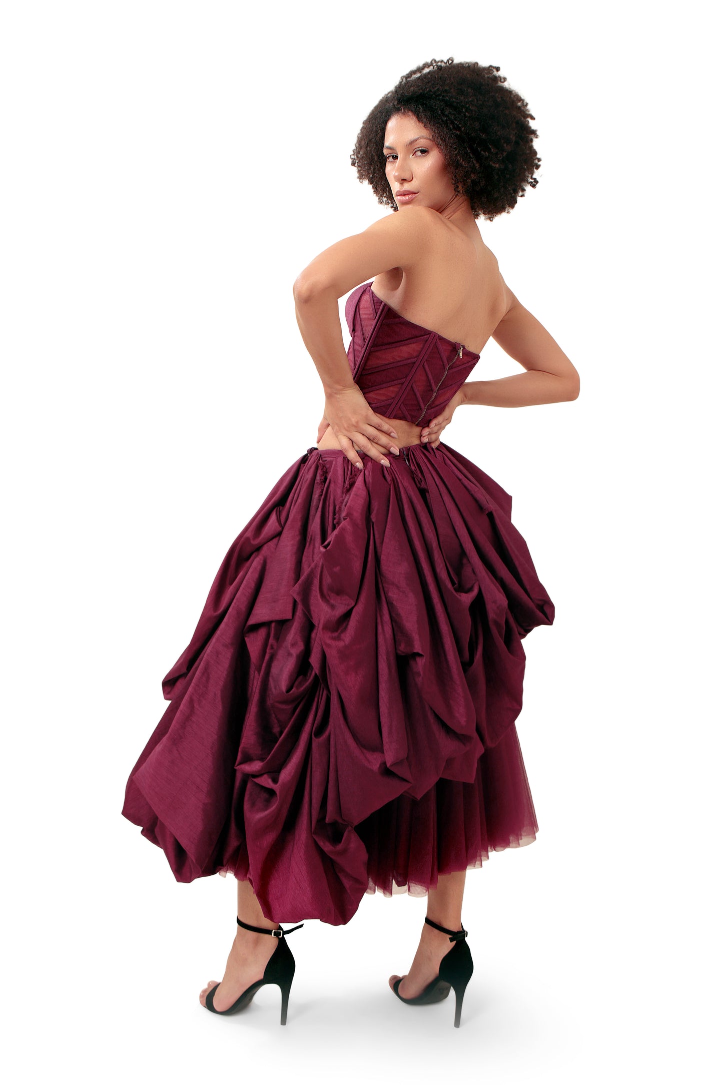 PURPLE ATTRACTION CORSET AND SKIRT