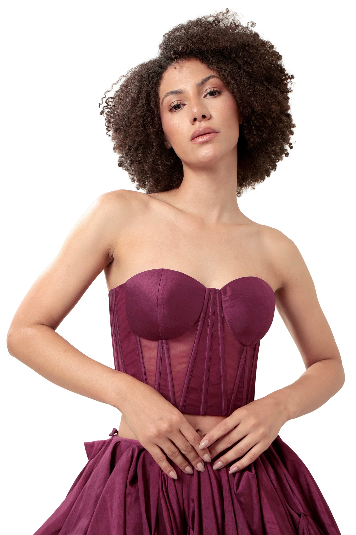 PURPLE UNDERSTANDING CORSET AND SKIRT