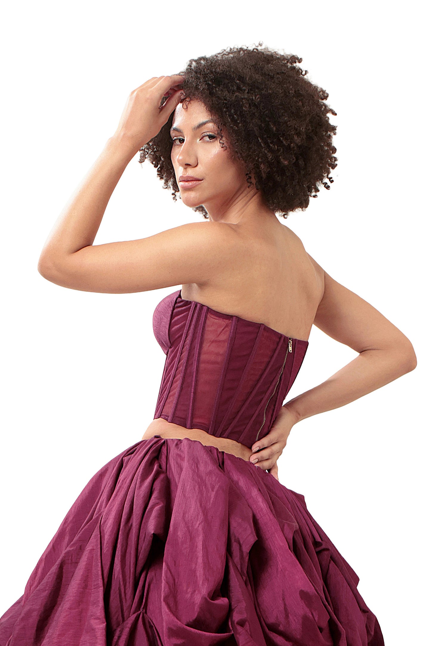 PURPLE UNDERSTANDING CORSET AND SKIRT