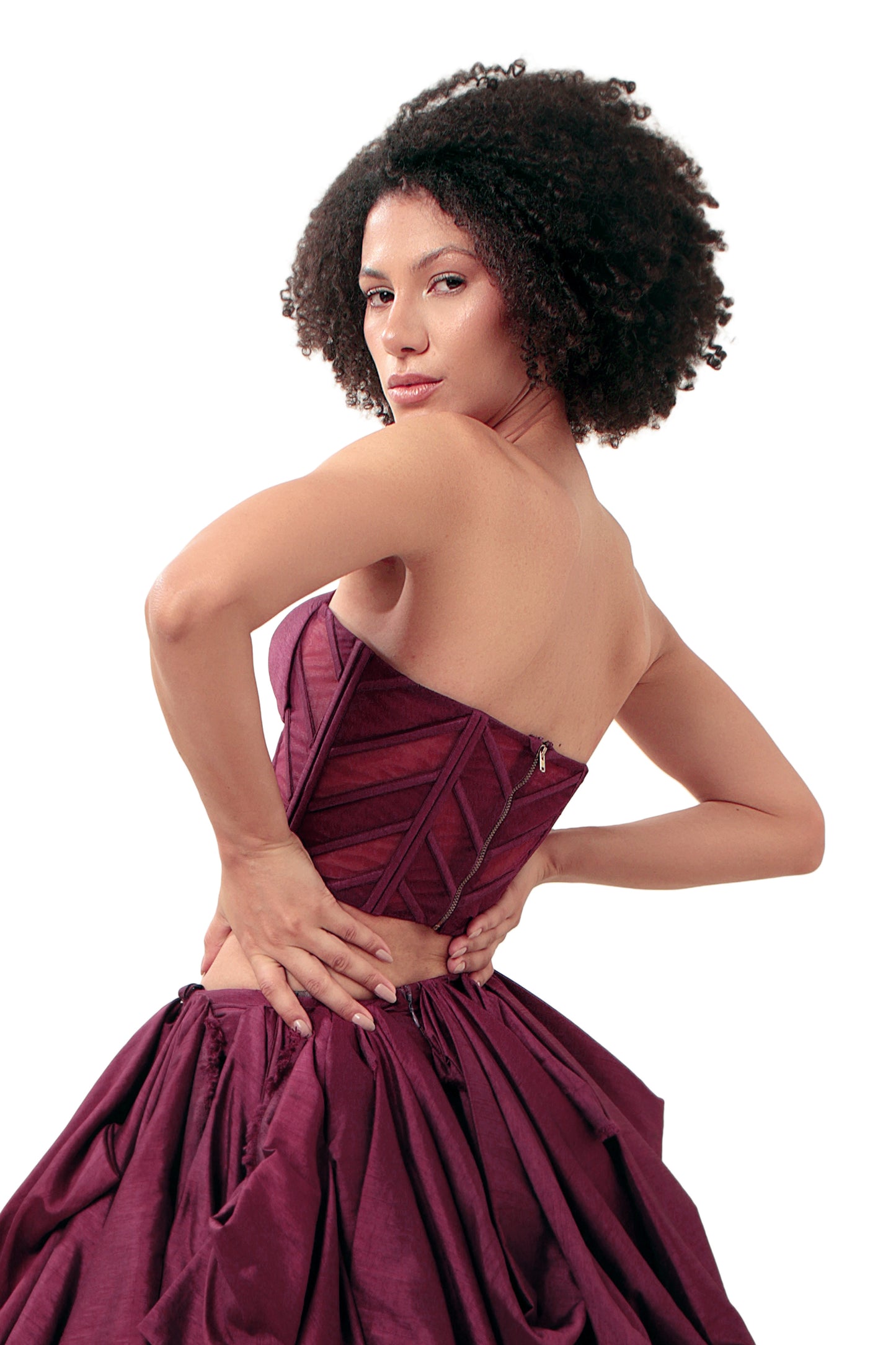 PURPLE ATTRACTION CORSET AND SKIRT