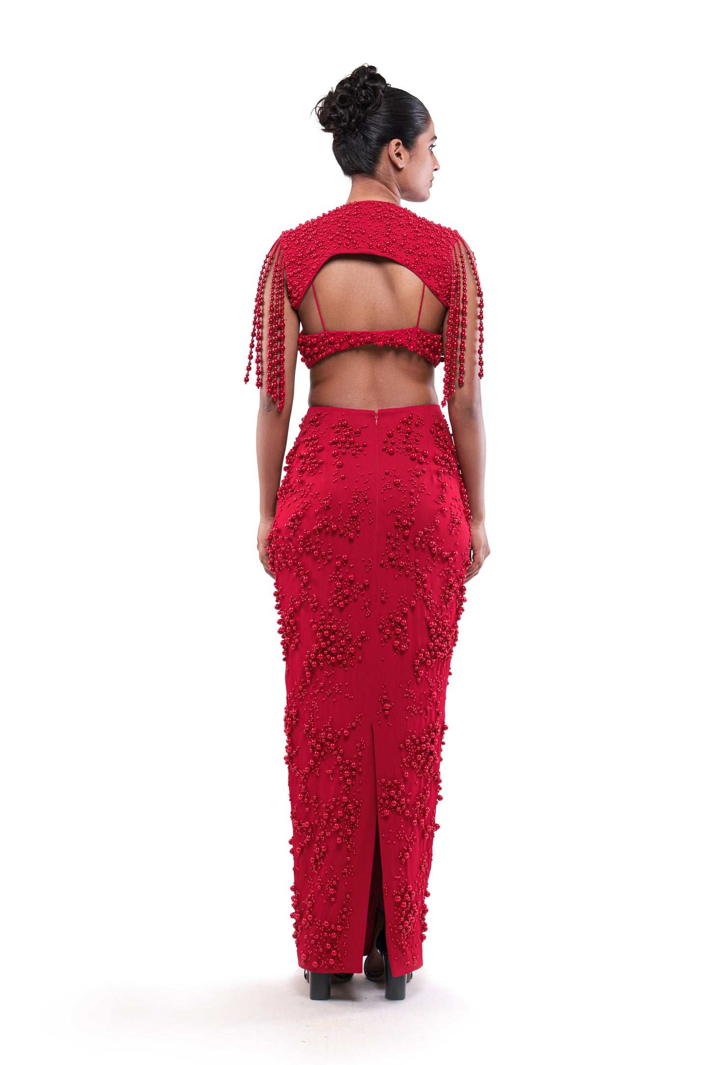 RED EVERMORE SKIRT SET