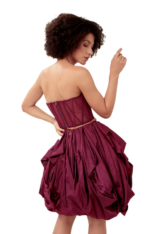 PURPLE INTIMACY CORSET TOP