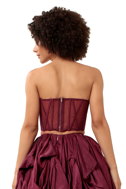 PURPLE INTIMACY CORSET TOP