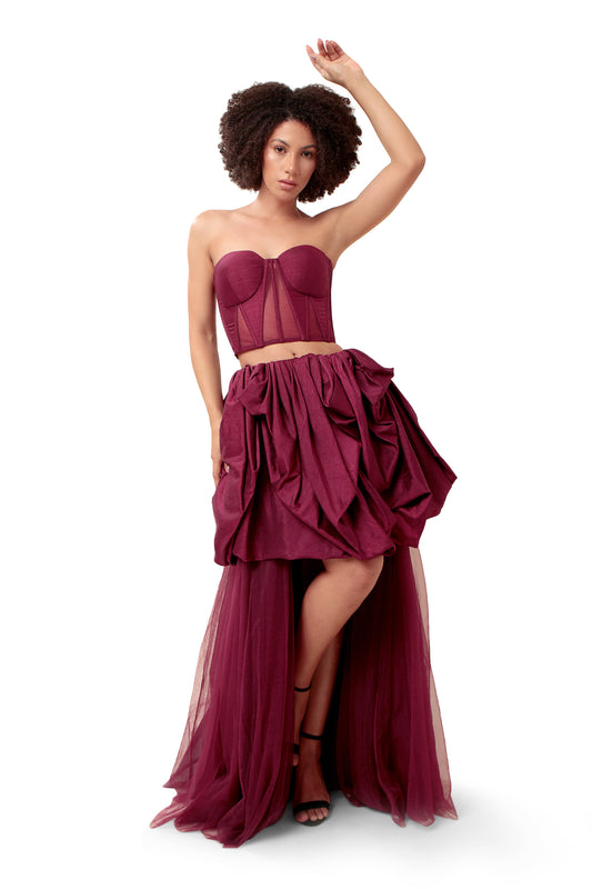 PURPLE HARMONY CORSET AND SKIRT