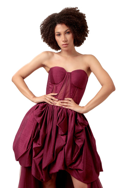PURPLE HARMONY CORSET AND SKIRT