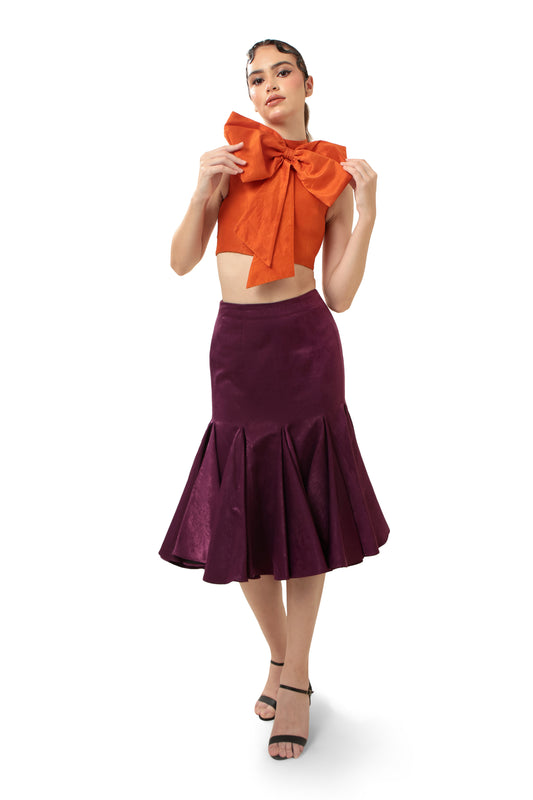 PURPLE SOLAR ORCHID SKIRT