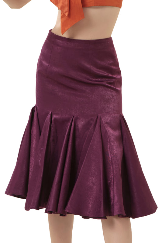 PURPLE SOLAR ORCHID SKIRT