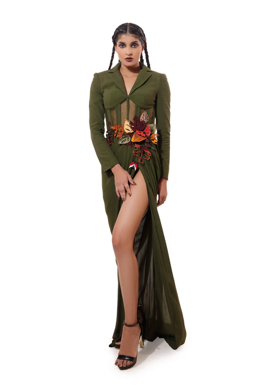 GREEN FOREST IVY DRESS