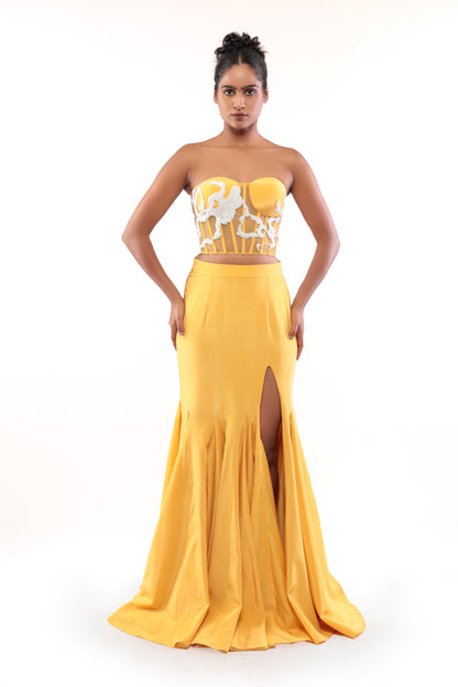 YELLOW SUNFLOWER SOUL SKIRT SET