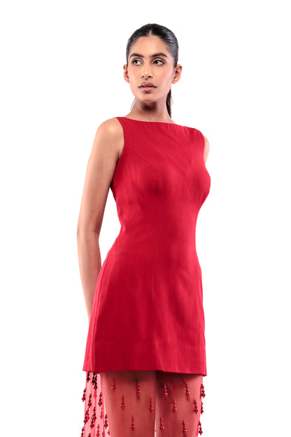 RED ENCHANTED SKIRT SET