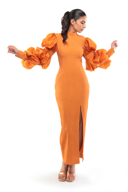 ORANGE WILDWOOD DRESS