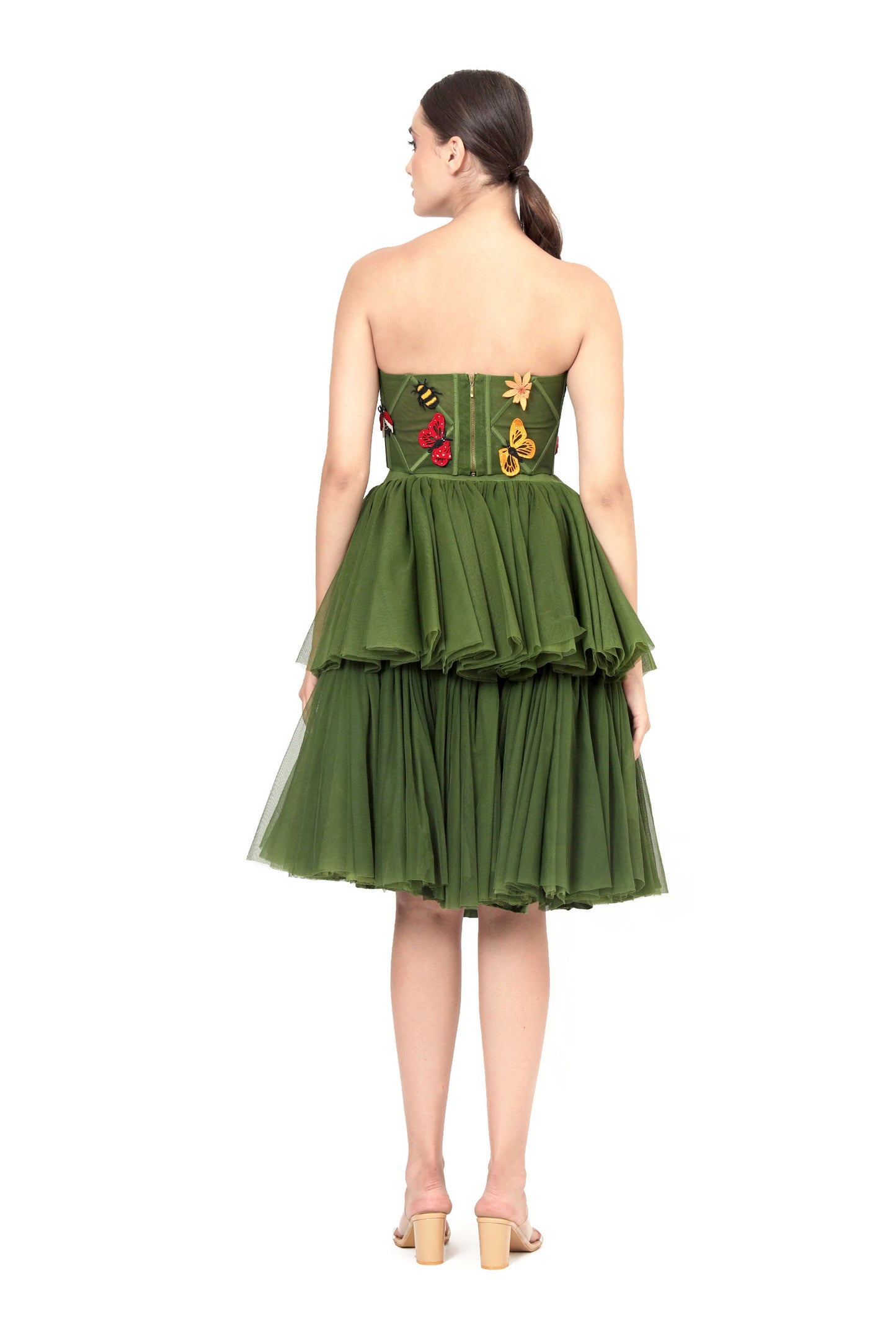 GREEN FREE SPIRIT CORSET TOP
