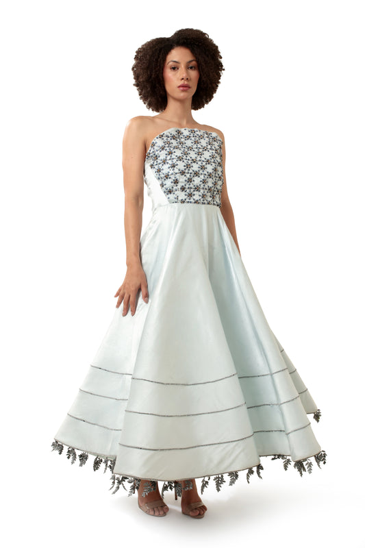 BLUE CRYSTAL GOWN