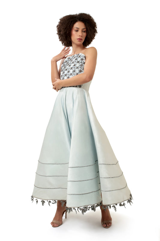 BLUE CRYSTAL GOWN