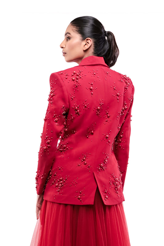 RED ETERNAL LONGING BLAZER