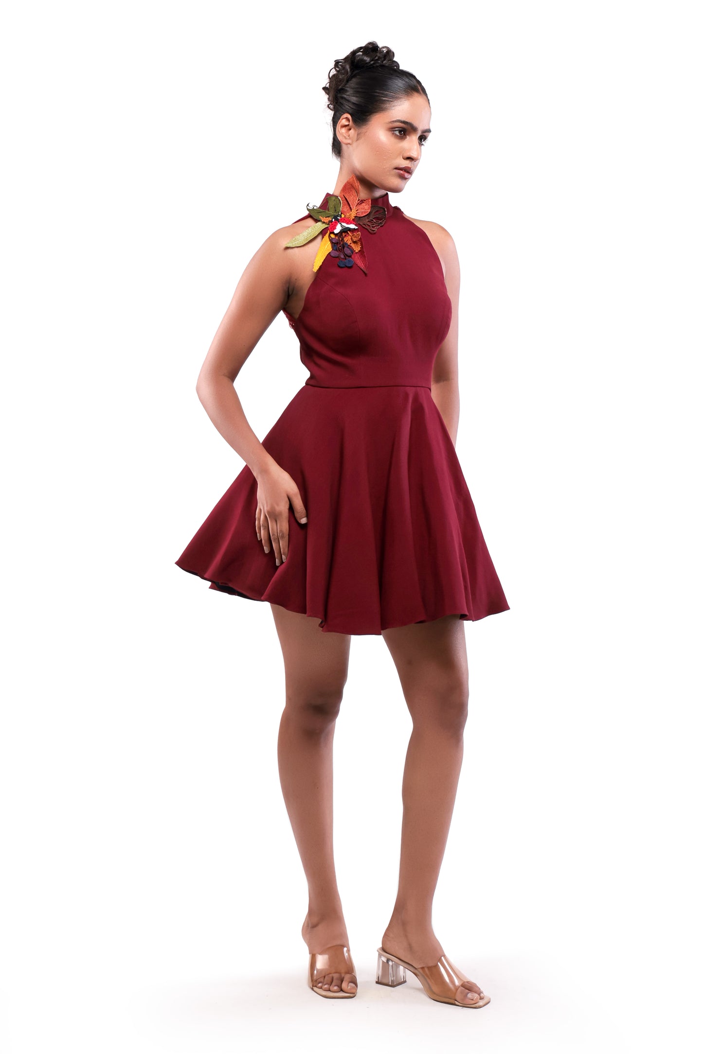 CRIMSON FOLIAGE DRESS