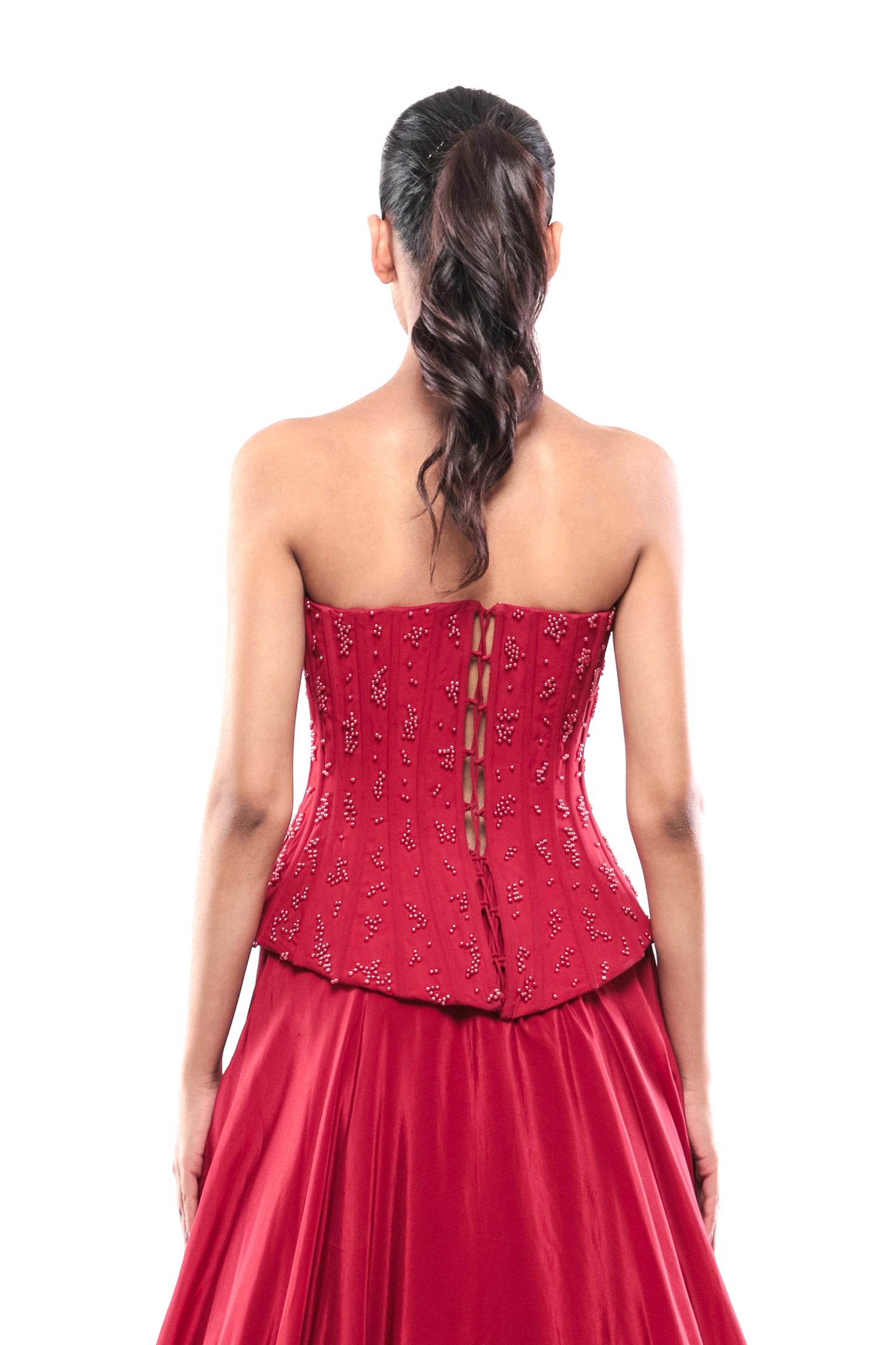 RED DEVOTION CORSET TOP