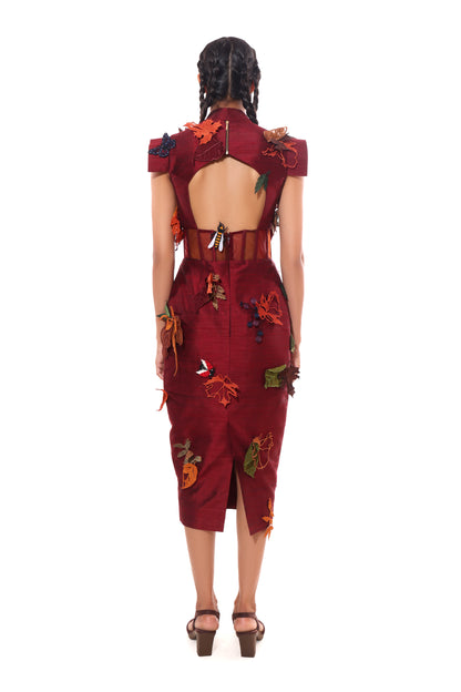 RED CRIMSON DUSK DRESS